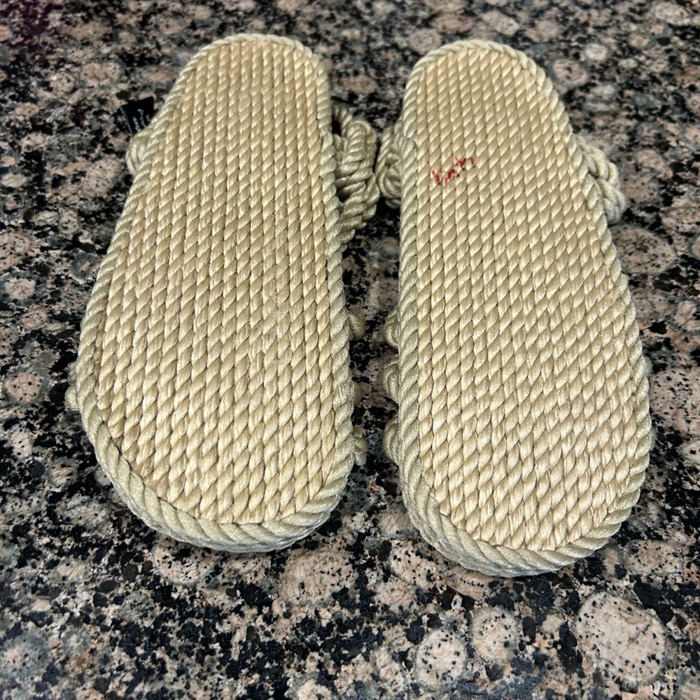 Tan Rope Sandals - Picture 4 of 4